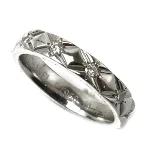 Silver Metal Chanel Ring