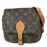 Brown Canvas Louis Vuitton Cartouchiere