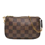 Brown Canvas Louis Vuitton Pochette Accessoires