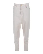 White Cotton Brunello Cucinelli Jeans