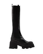 Black Leather Ganni Boots