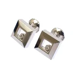 Silver White Gold Chopard Earrings