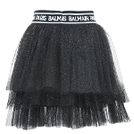 Black Fabric Balmain Skirt