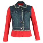 Burgundy Denim Moschino Jacket