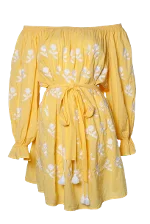 Yellow Cotton Lee Dress