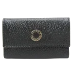 Black Leather Bvlgari Key Holder