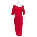 Red Viscose DKNY Dress