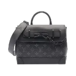 Black Leather Louis Vuitton Handbag