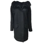 Black Fur Yves salomon Coat