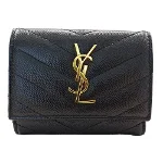 Black Leather Yves Saint Laurent Key Holder