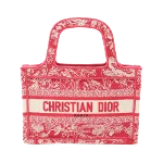 Red Canvas Dior Tote