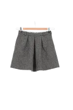 Grey Wool Bonpoint Skirt