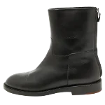 Black Leather Loro Piana Boot