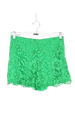 Green Fabric Sandro Shorts