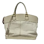 White Leather Louis Vuitton Lockit