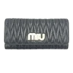 Black Leather Miu Miu Wallet