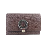 Brown Leather Bvlgari Key Holder