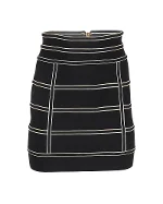 Black Fabric Balmain Skirt