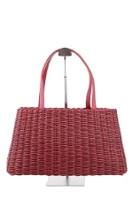 Red Fabric Paule Ka Handbag