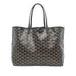 Black Fabric Goyard St Louis Tote