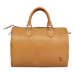 Beige Leather Louis Vuitton Speedy