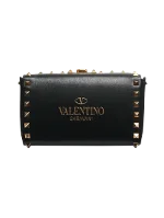 Black Canvas Valentino Crossbody Bag