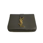 Grey Leather Yves Saint Laurent Wallet