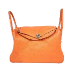 Orange Leather Hermès Lindy