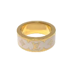 White Metal Louis Vuitton Ring