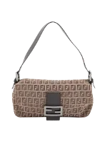 Brown Canvas Fendi Mamma Bag