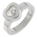 Silver White Gold Chopard Ring