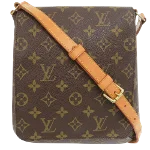 Brown Canvas Louis Vuitton Musette Salsa