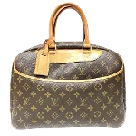 Brown Canvas Louis Vuitton Deauville 