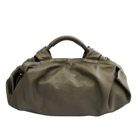 Grey Leather Loewe Handbag