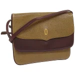 Beige Leather Cartier Shoulder Bag