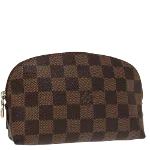 Brown Canvas Louis Vuitton Cosmetic Pouch