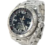 Black Metal Breitling Watch