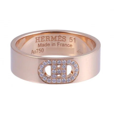 Gold Rose Gold Hermès Ring
