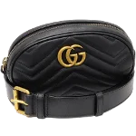 Black Leather Gucci Marmont