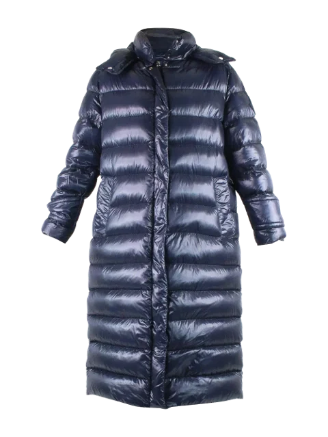 Blue Fabric Moncler Coat