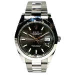 Grey Metal Rolex Watch