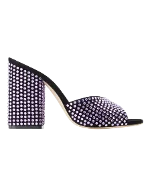 Purple Fabric Paris Texas Sandals