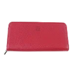 Red Leather Loewe Wallet