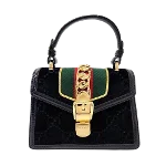 Black Leather Gucci Sylvie