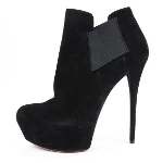 Black Suede Casadei Boots