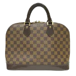 Brown Fabric Louis Vuitton Alma