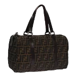 Brown Canvas Fendi Travel Bag