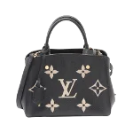 Black Leather Louis Vuitton Montaigne