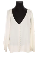 White Polyester Sézane Top