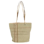 Beige Canvas Burberry Handbag